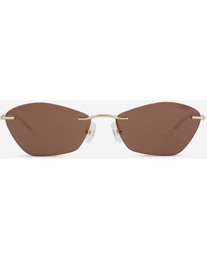 McQueen T-Bar Sonnenbrille - Braun