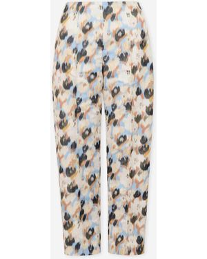 Marni Pantalones Chinos Estampados - Blanco