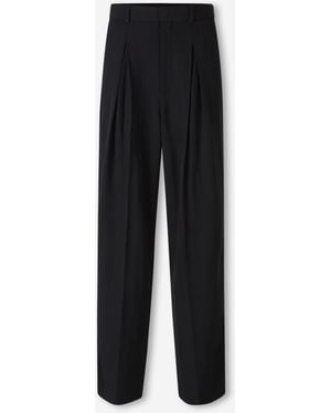 Jacquemus Pantalones De Vestir Lana - Negro