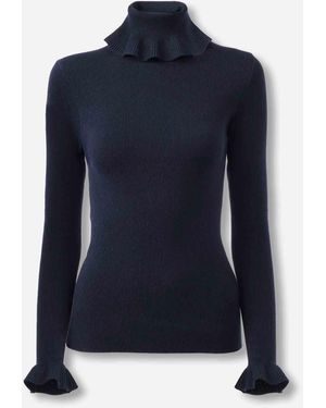 Chloé Pullover Mit Hohem Kragen - Blau