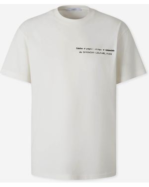 Givenchy Camiseta Cuello Redondo - Blanco