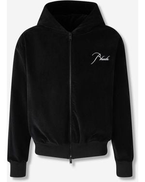 Rhude Veste Bomber À Capuche - Noir