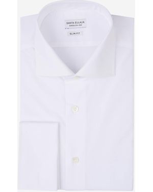 Santa Eulalia Plain Cotton Shirt - White