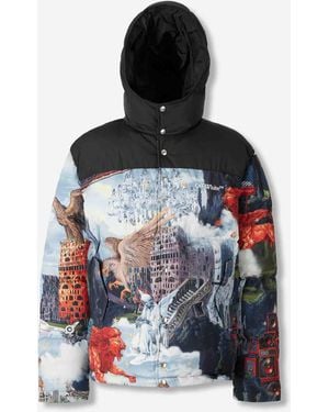 Off-White c/o Virgil Abloh Kurze Bedruckte Daunenjacke - Mehrfarbig