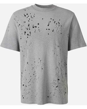 Amiri Shotgun Cotton T-Shirt Stone - Grey