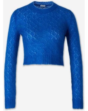 Jil Sander Mohair Knit Jumper - Blue