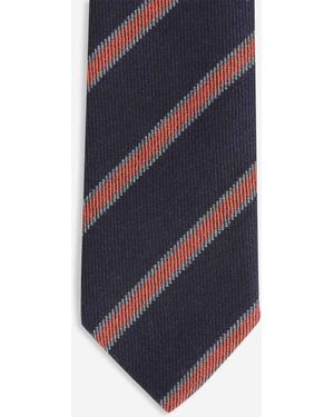 Bigi por Santa Eulalia Silk Striped Tie - Blue