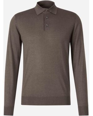 Santa Eulalia Cashmere And Silk Polo - Brown