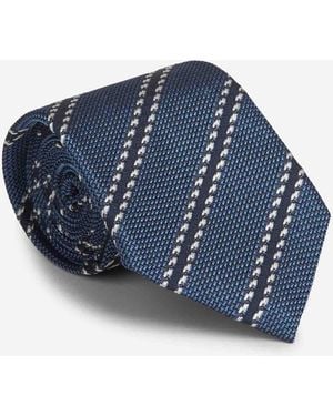 ZEGNA Diagonal Stripes Tie - Blue