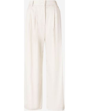 Herno Formal Pleated Pants - White