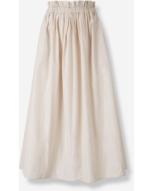 Herno Falda Midi Técnica - Blanco