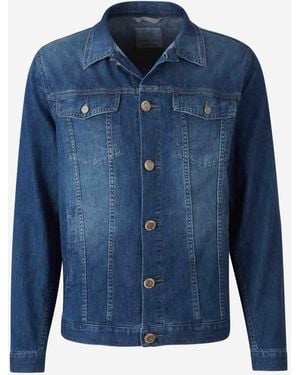 richard j. brown Cotton Denim Jacket - Blue
