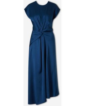 Victoria Beckham Aria Midi Dress - Blue