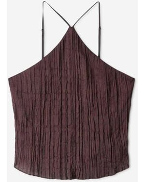 STAUD Top Akari Plisse - Morado