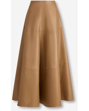 Altuzarra Gonna Midi Pelle - Neutro