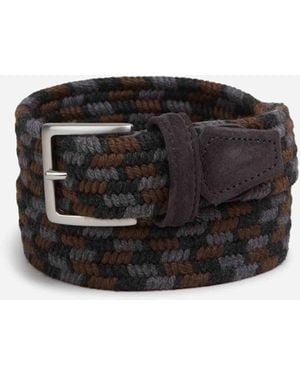 Santa Eulalia Two-Tone Belt - Black