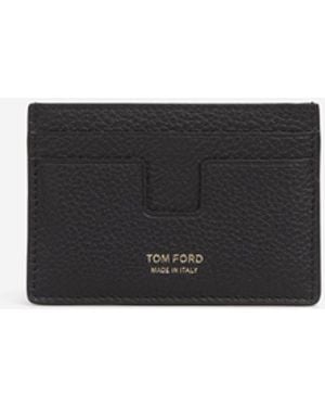 Tom Ford Leder-Kartenetui - Weiß
