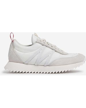 Moncler Pacey-Sneaker Aus Wildleder - Weiß