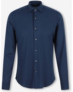 Santa Eulalia Plain Cotton Shirt - Blue