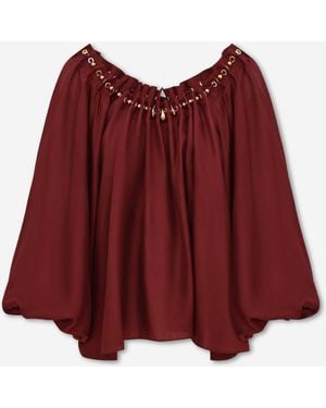 Zimmermann Beaded Gathered Blouse