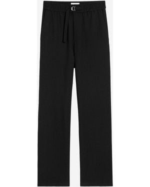 Ami Paris Logo Wool Trousers - Black