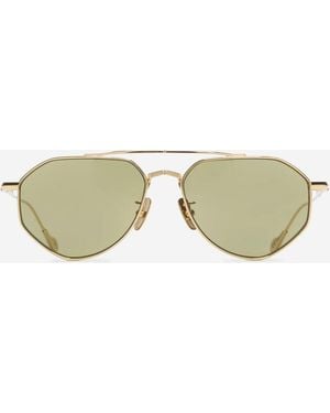 Cutler and Gross Aviator Sunglasses - Natural
