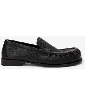 Dries Van Noten Leather Loafers - Black