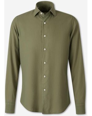 Santa Eulalia Plain Cotton Shirt - Green