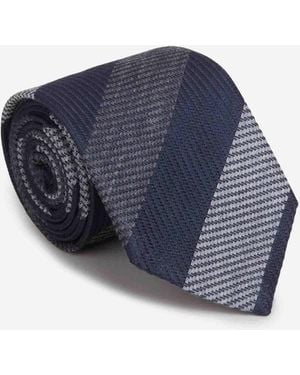 Brioni Wool And Silk Tie - Blue