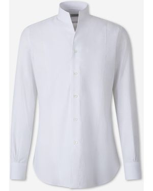 Santa Eulalia Mandarin Collar Shirt - White