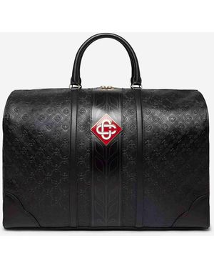 CASABLANCA Monogram Travel Bag - Black
