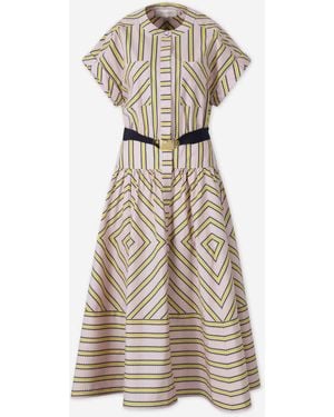 Silvia Tcherassi Robe Midi Macarena - Neutre