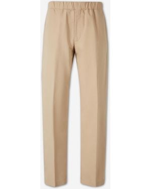 Lardini Pavice Straight Leg Pants - Natural