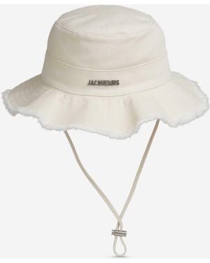 JACQUEMUS LA PLAGE Artichoke Hat - White