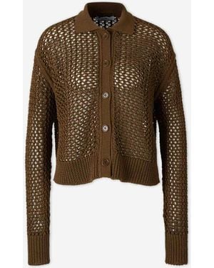 Max Mara Openwork Cardigan - Brown