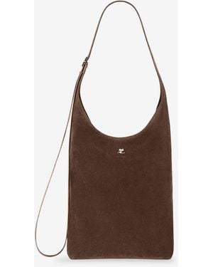 Courreges Melt Tote Bag - Brown