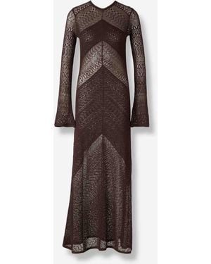 STAUD Vestido Maxi Vera - Marrón