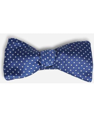 Petronius Papillon Di Seta A Pois - Blu
