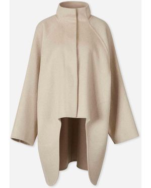 Alaïa Asymmetrical Coat - Natural