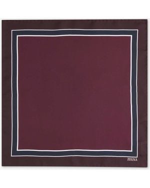 ZEGNA Silk Pouch - Purple