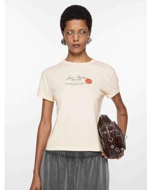 Acne Studios T-Shirt Stampata - Neutro