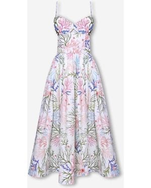 PATBO Flutter Midi Dress - White