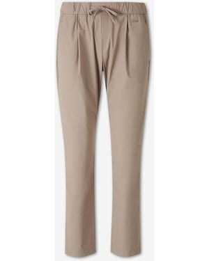 Herno Slim Fit Technical Trousers - Natural