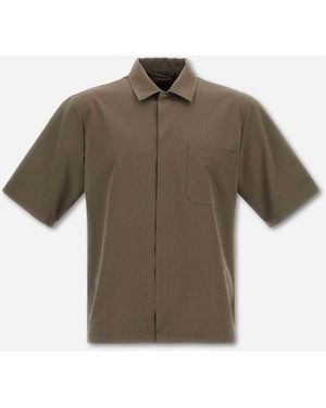 Herno Camicia Seersucker - Grigio