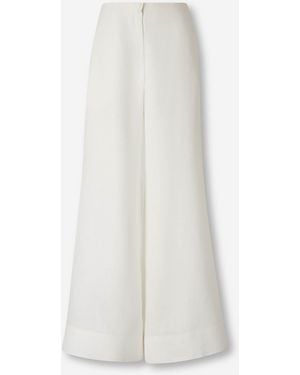 ANDRES OTALORA Pantalons Amples El Sol - Blanc