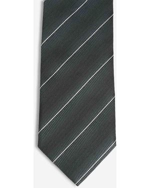 Tom Ford Diagonal Stripe Tie - Gray
