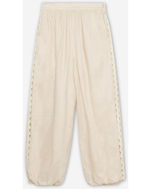 Jonathan Simkhai Selah Wide Leg Trousers - White