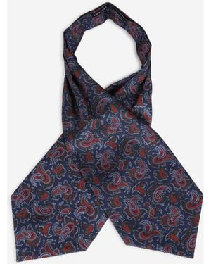 Santa Eulalia Silk Ascot Handkerchief - Blue