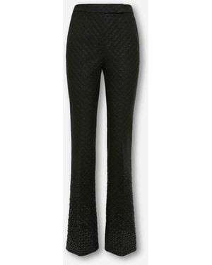 Dorothee Schumacher Pantalones Flared Sequin - Negro