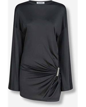The Attico Vestido Asimétrico Mini - Negro